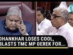 DHANKHAR LOSES COOL, BLASTS TMC MP DEREK FOR...