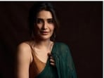 Karishma Tanna is an absolute fashionista. From casual to ethnic to formal ensembles, Karishma knows how to make an attire look better. The actor keeps it chic, comfortable and stylish with every look that she shares on her Instagram profile. On Monday, the actor drove our blues far away with a set of pictures of herself in the six yards of grace.(Instagram/@karishmaktanna)