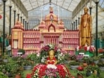 Bengaluru's famous Lalbagh flower show at the botanical garden began today and will go on till August 15. The event has been organised by the Department of Horticulture as part of the Independence Day celebrations. (PTI)